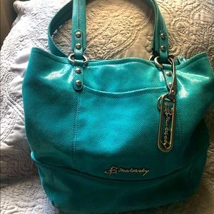 B Makowsky Leather Teal Bag, slightly used